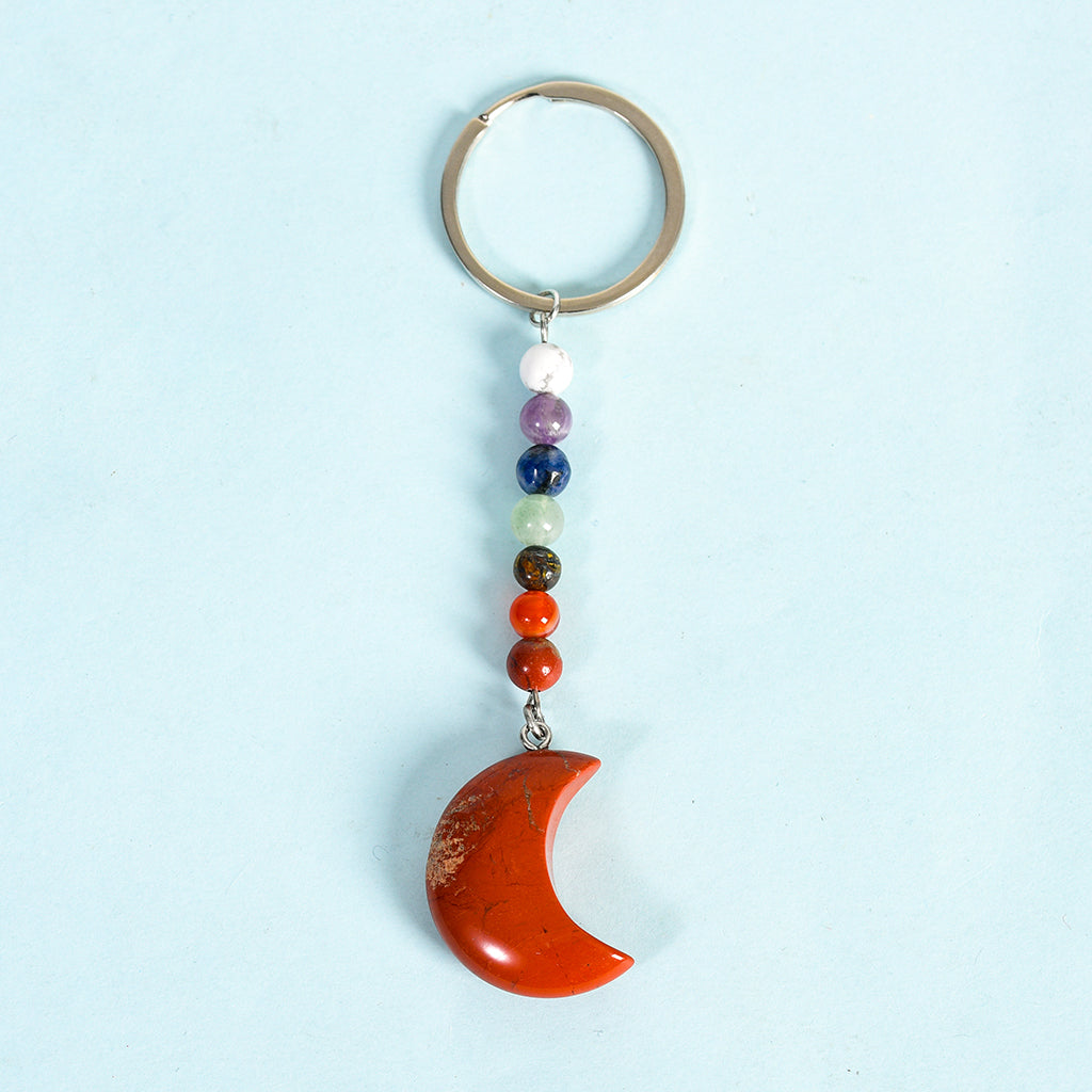 Moon keychain(seven chakras)