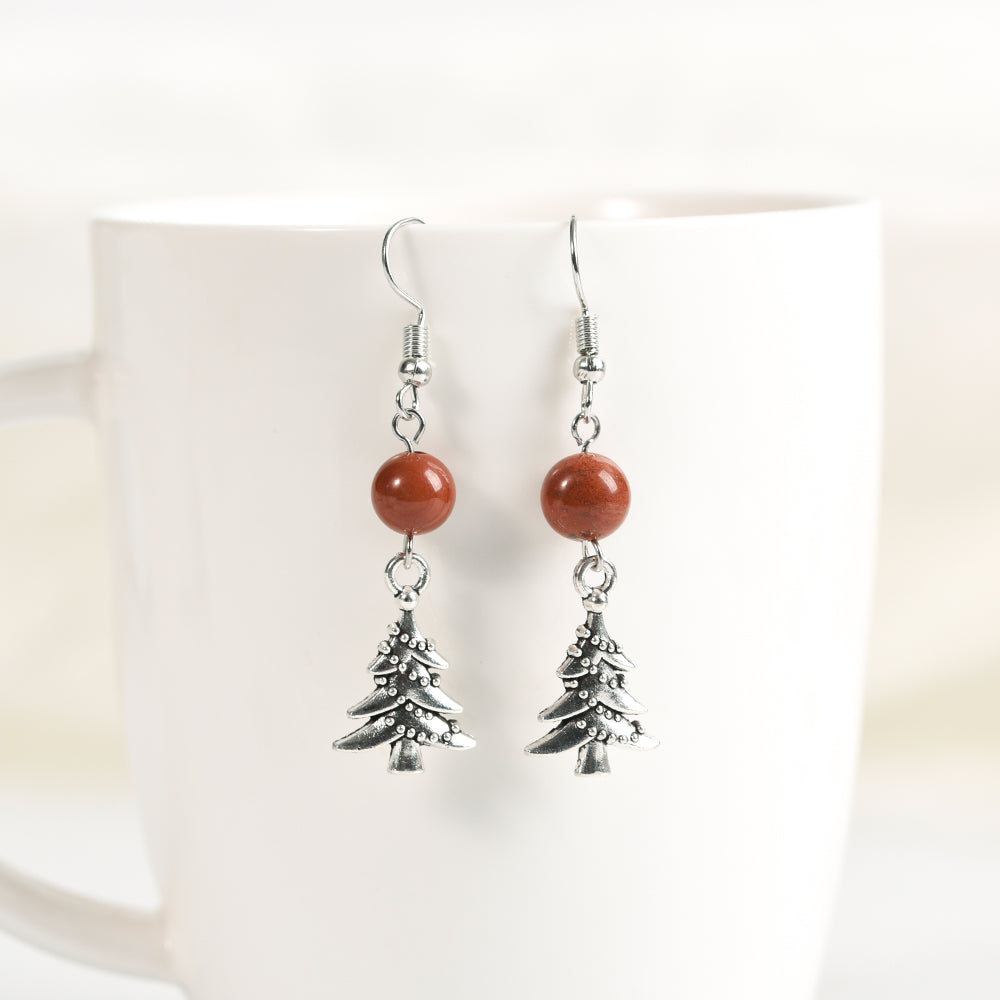 Christmas beads earrings