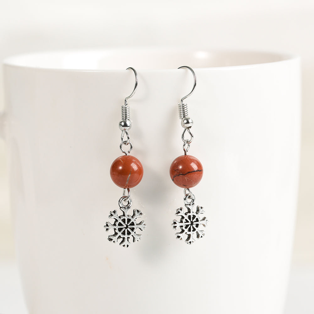 Christmas beads earrings