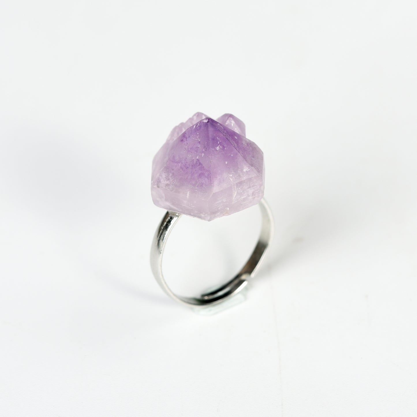 Amethyst teeth ring