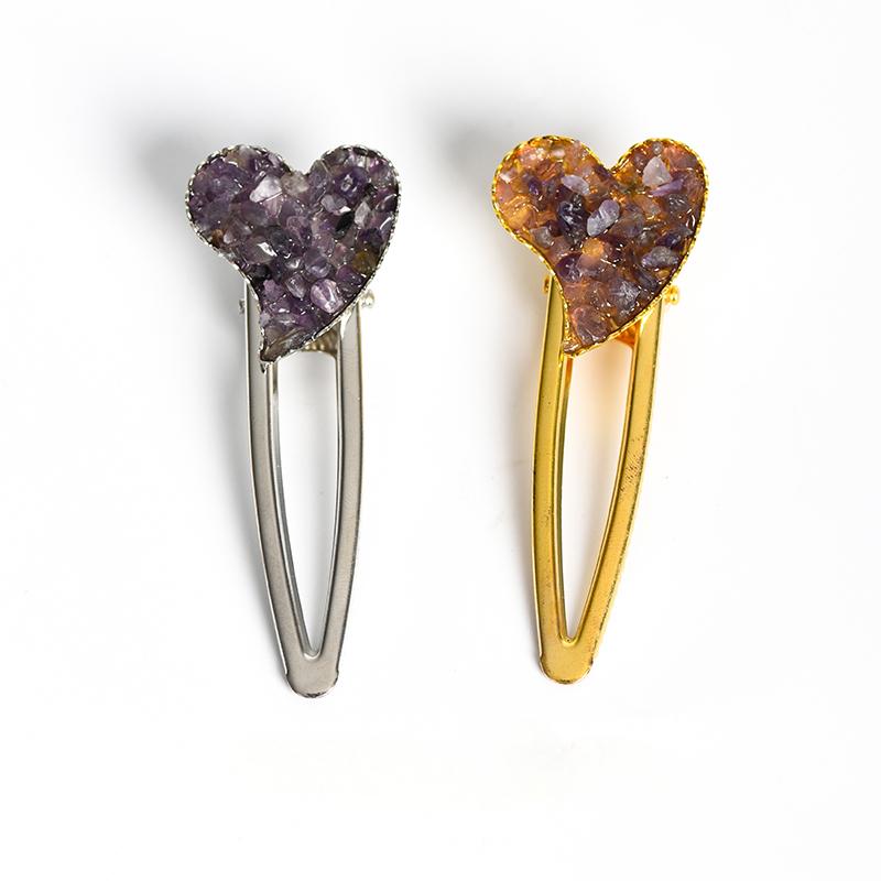 Chips heart hairpin