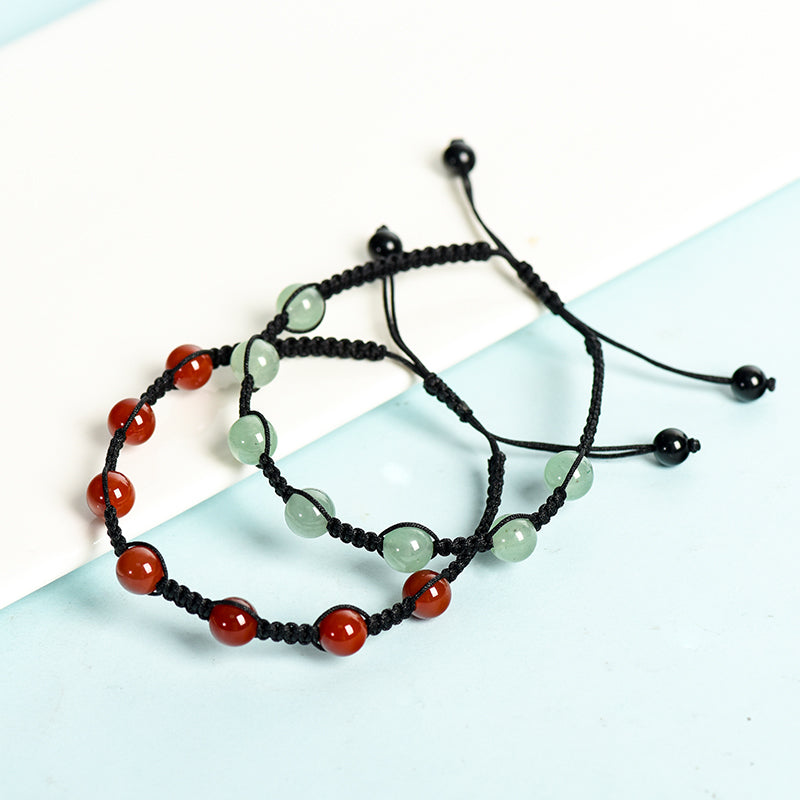 Seven chakra braid bracelet