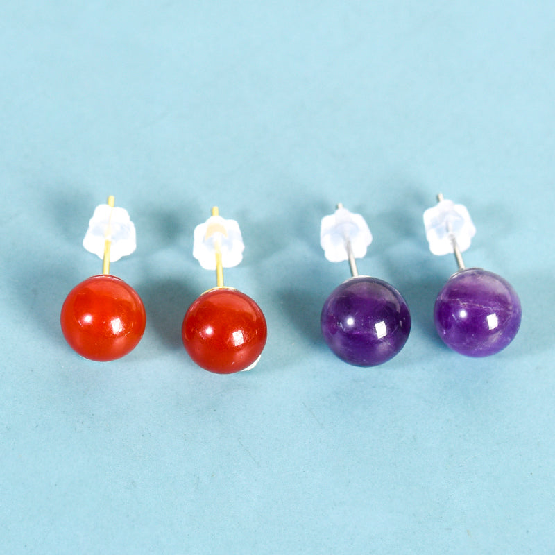 Beads earrings(8mm)