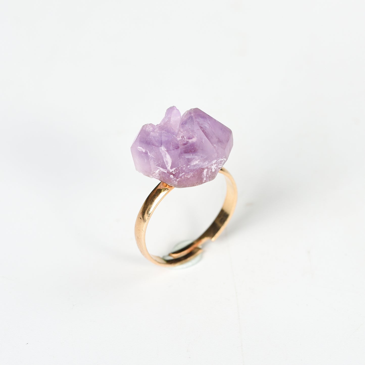 Amethyst teeth ring