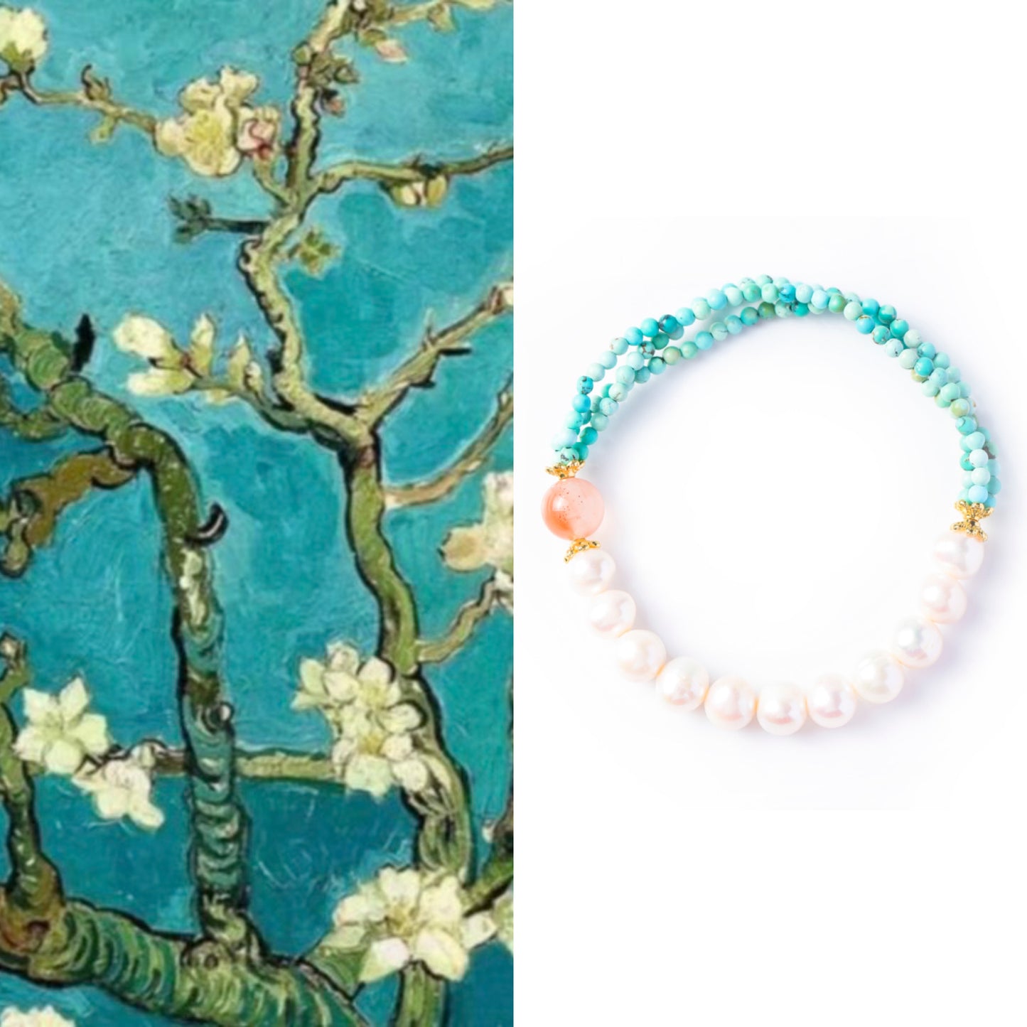 Van Gogh 'Branches of an almond tree in blossom' Bracelet