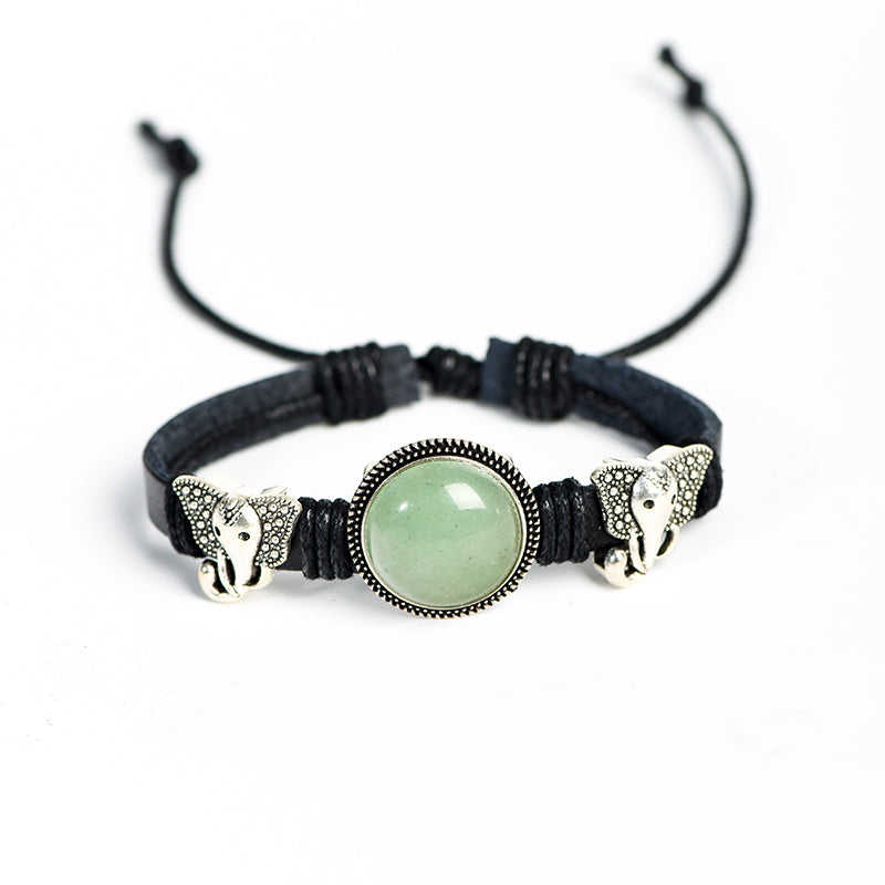 Leather cord bracelet