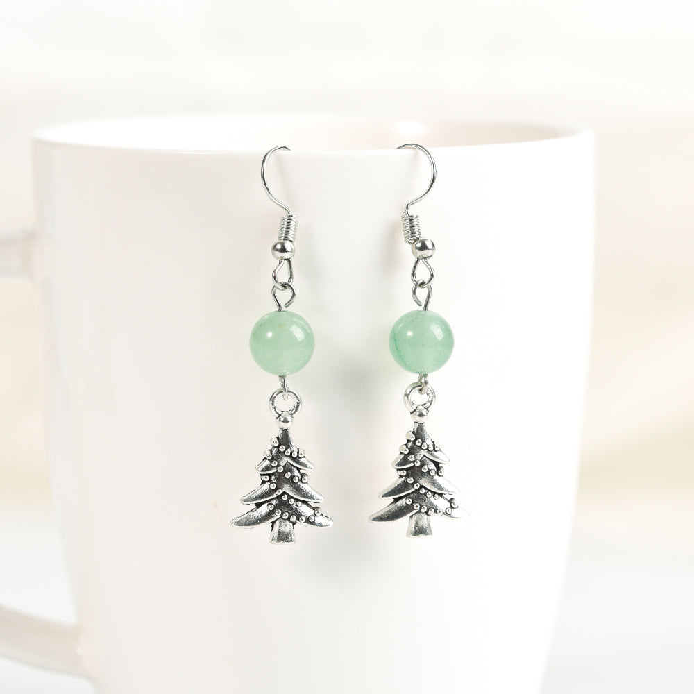 Christmas beads earrings