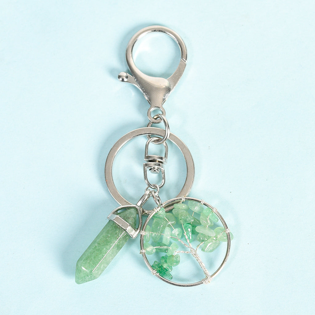 Tree of life double points keychain