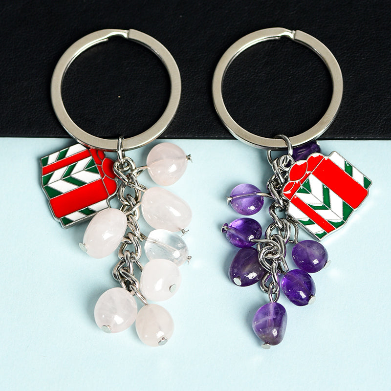 Grape Christmas keychain