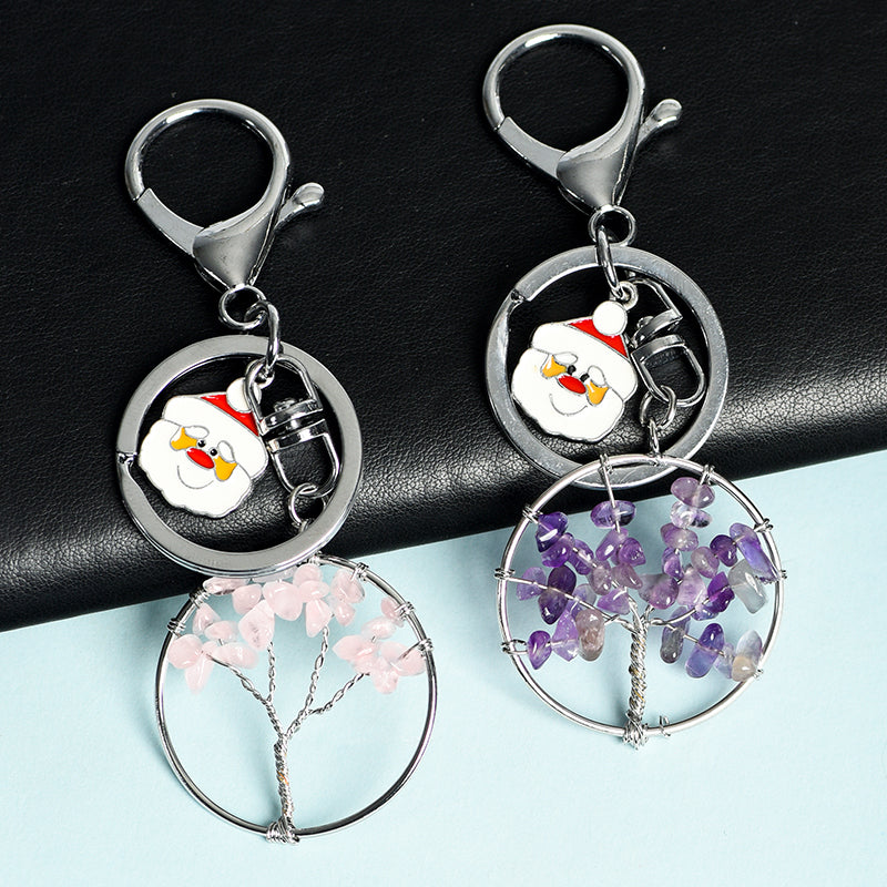 Tree of life Christmas keychain