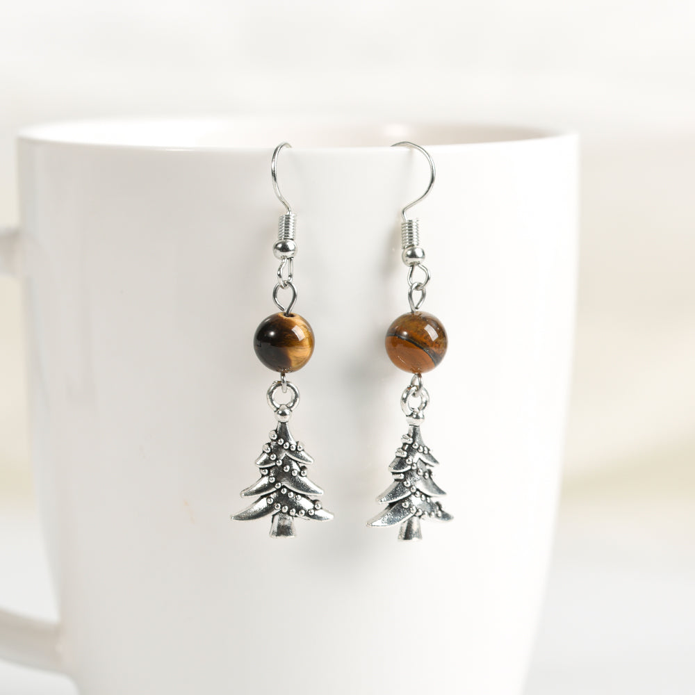 Christmas beads earrings