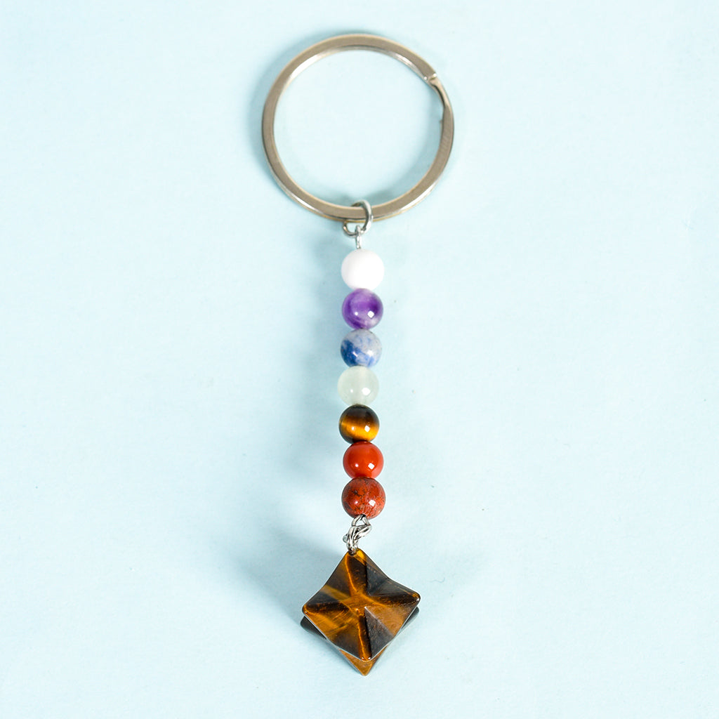 Merkaba keychain(seven chakras)