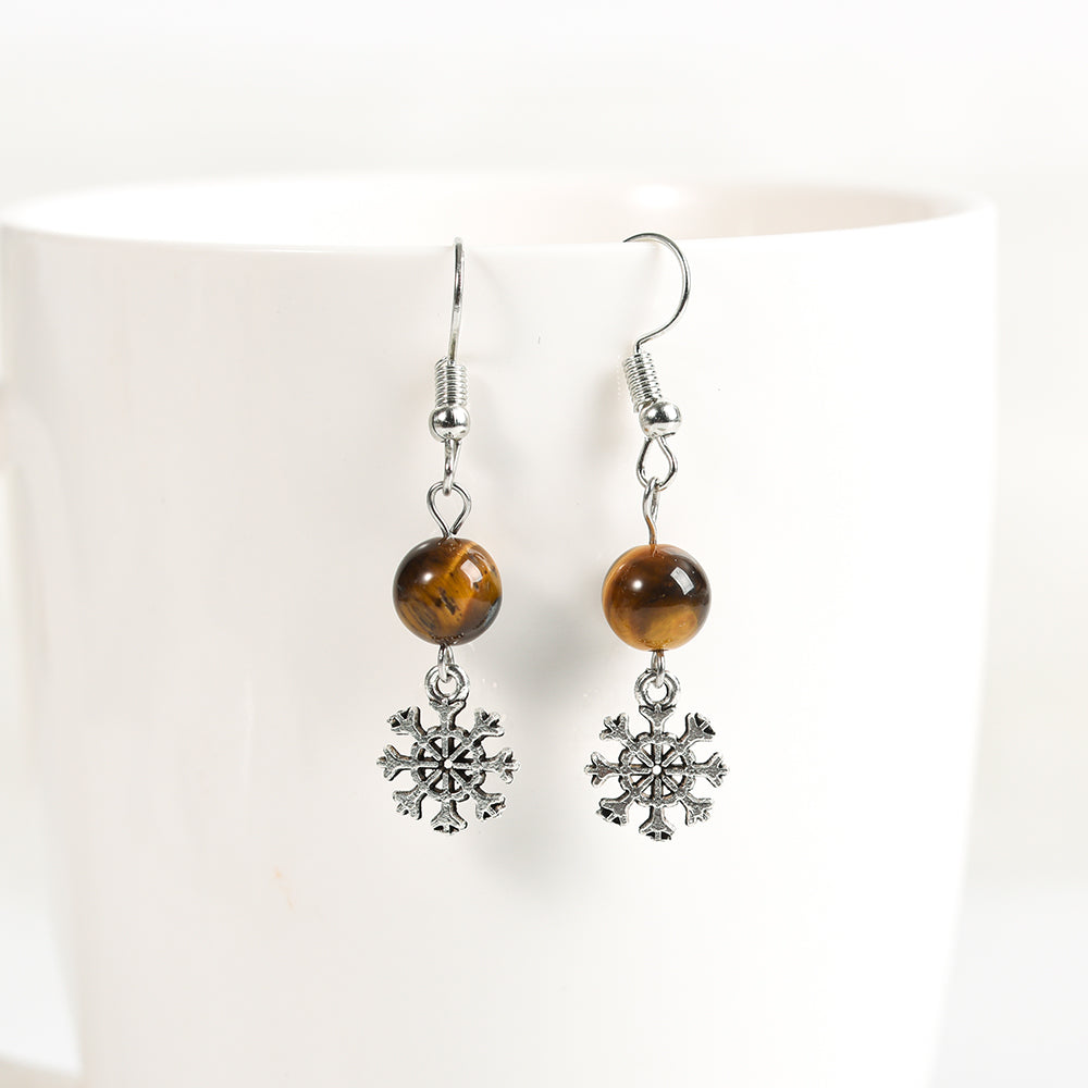 Christmas beads earrings