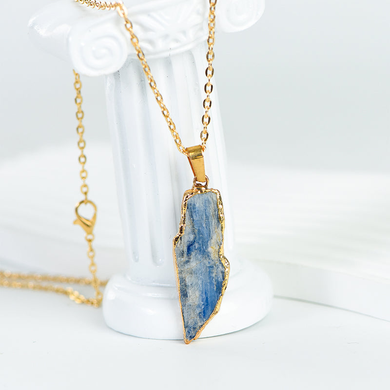 Raw kyanite pendant(electroplating)