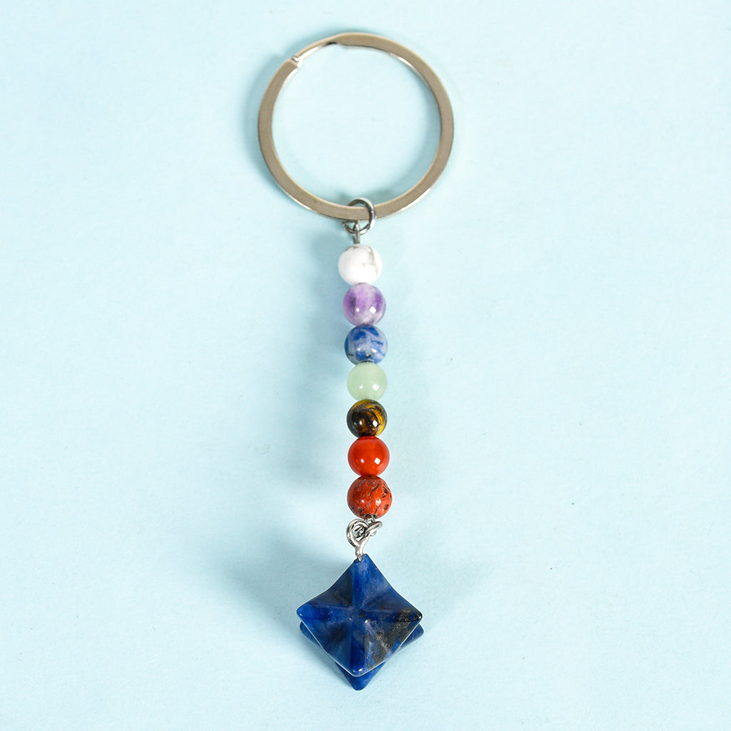 Merkaba keychain(seven chakras)