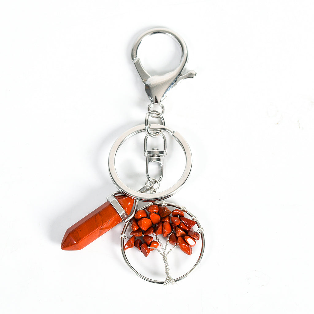 Tree of life double points keychain