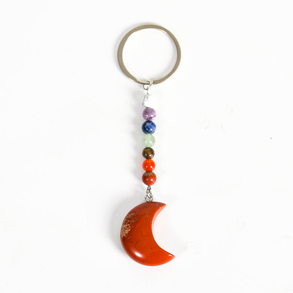 Moon keychain(seven chakras)