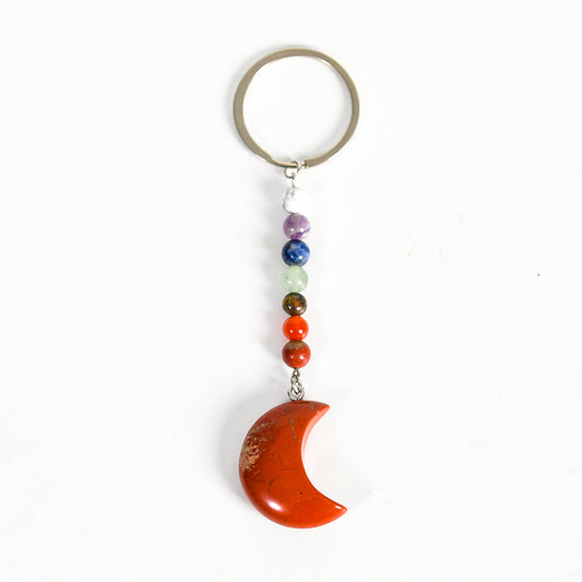 Moon keychain(seven chakras)