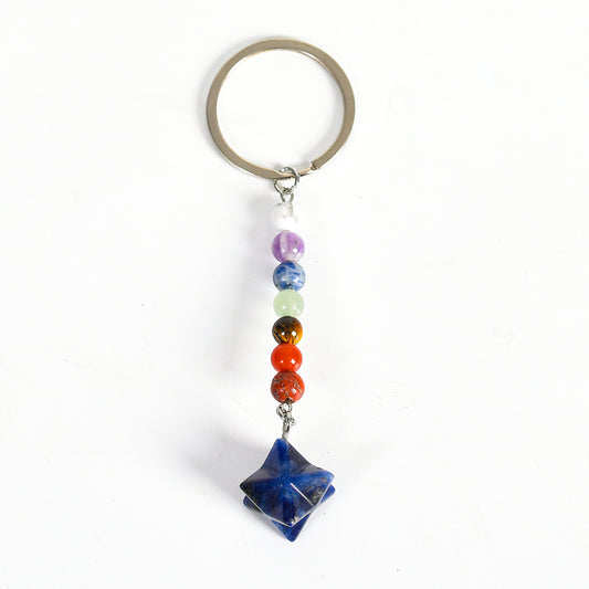 Merkaba keychain(seven chakras)