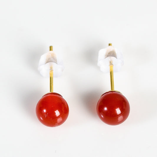 Beads earrings(6mm)