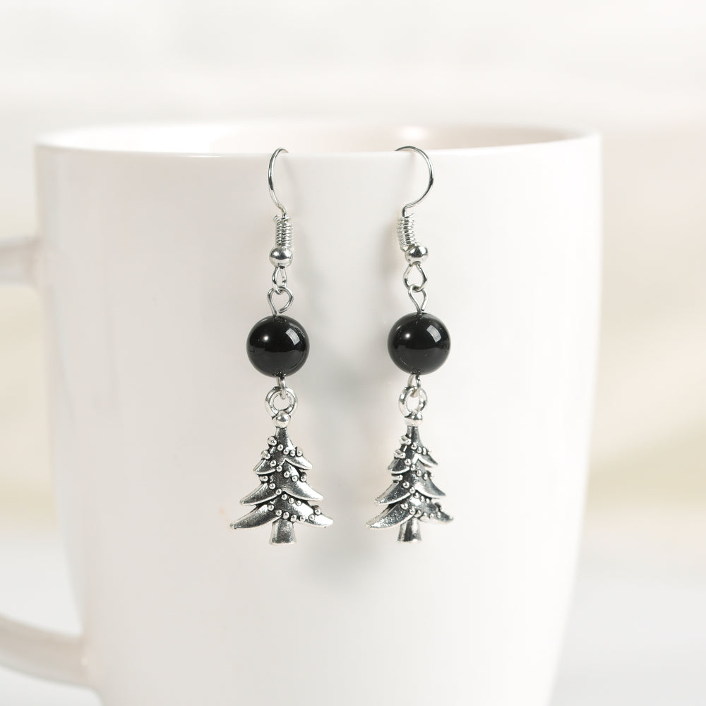 Christmas beads earrings