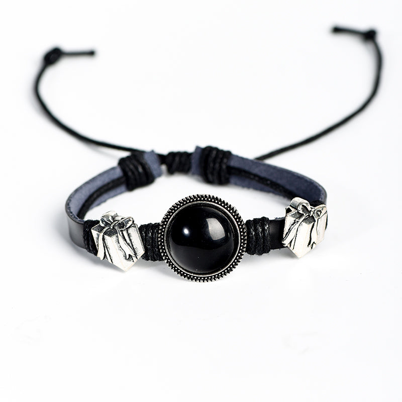 Leather cord bracelet