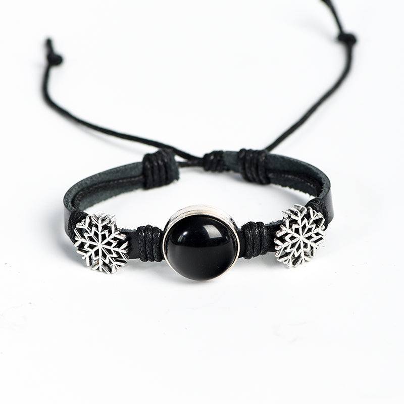 Leather cord bracelet