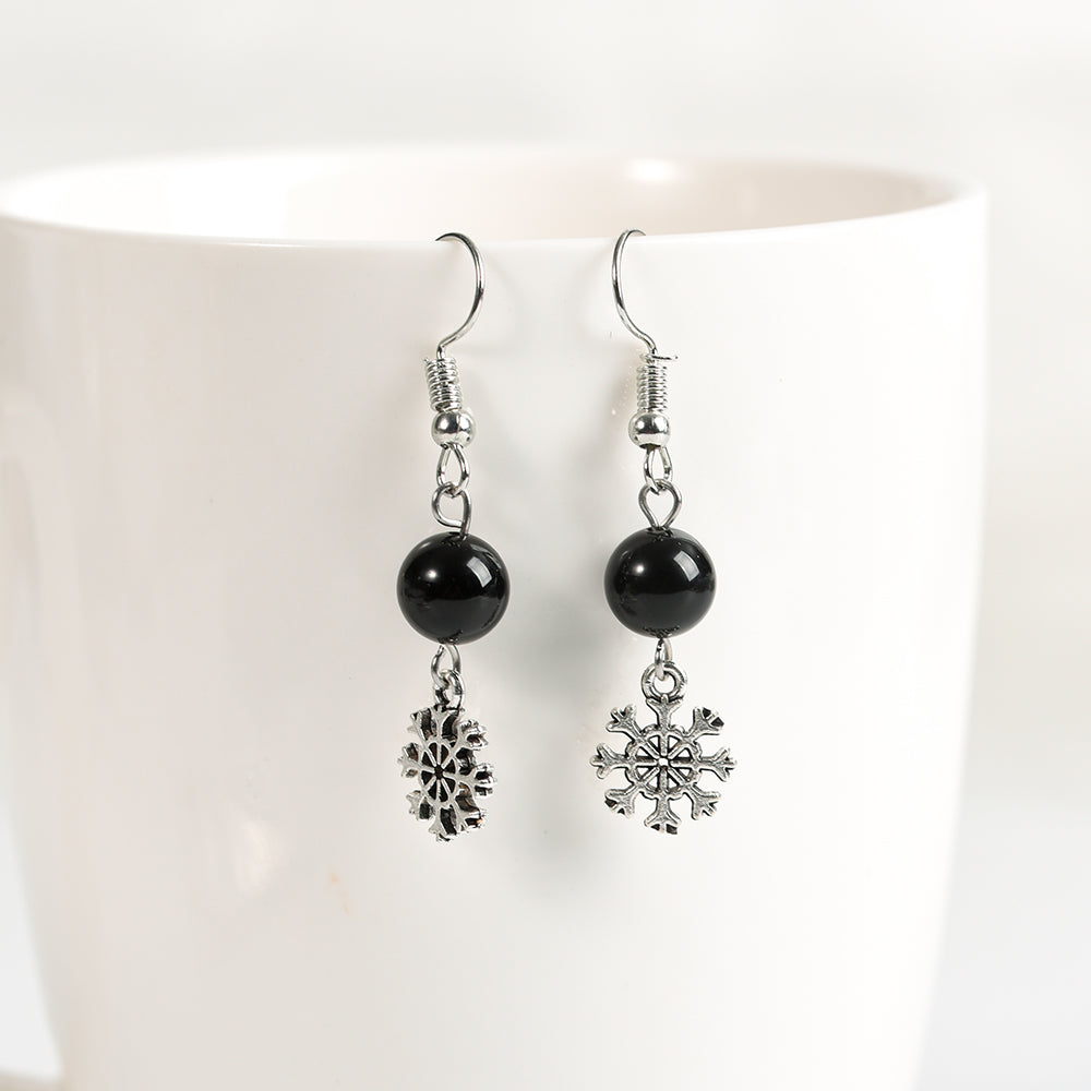 Christmas beads earrings