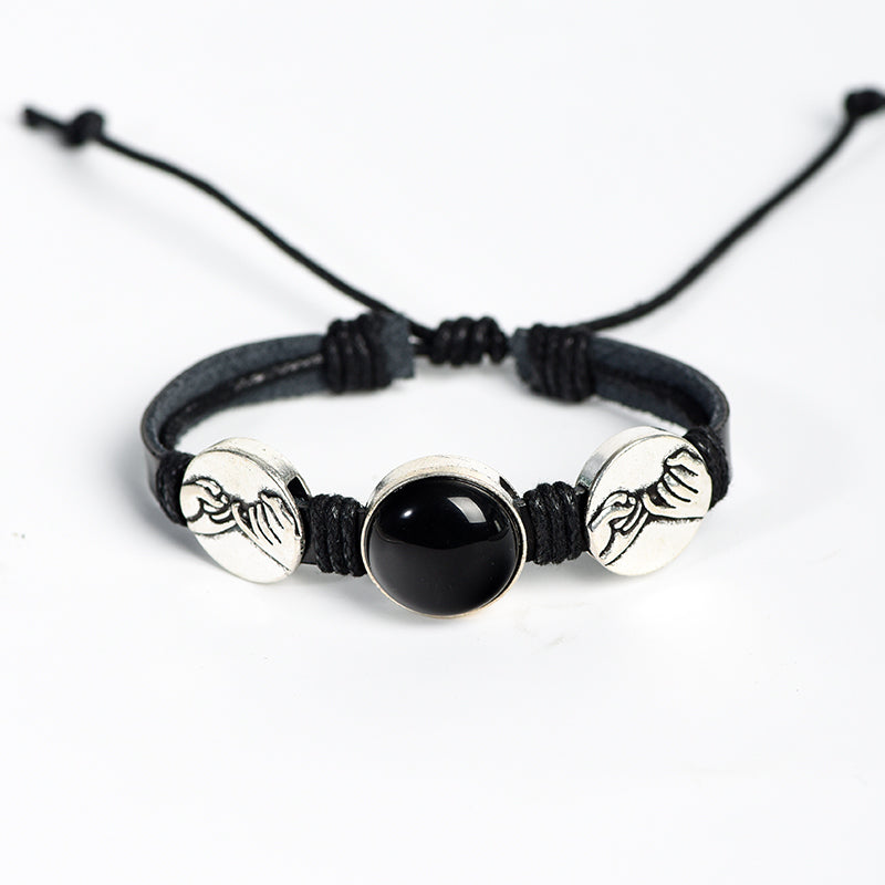 Leather cord bracelet