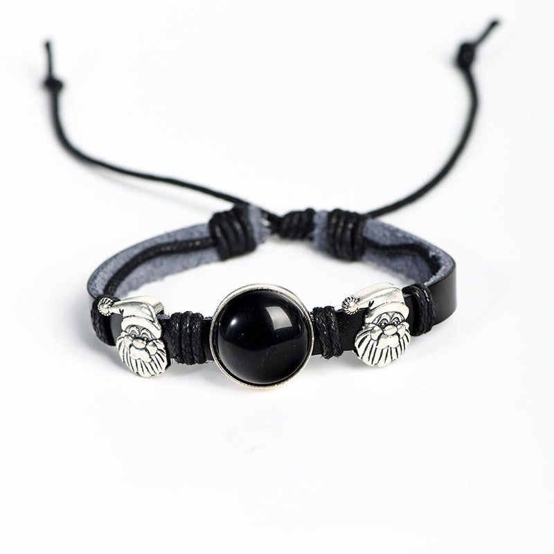 Leather cord bracelet