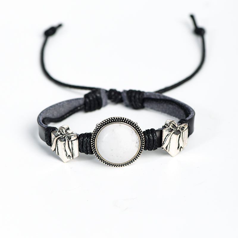 Leather cord bracelet