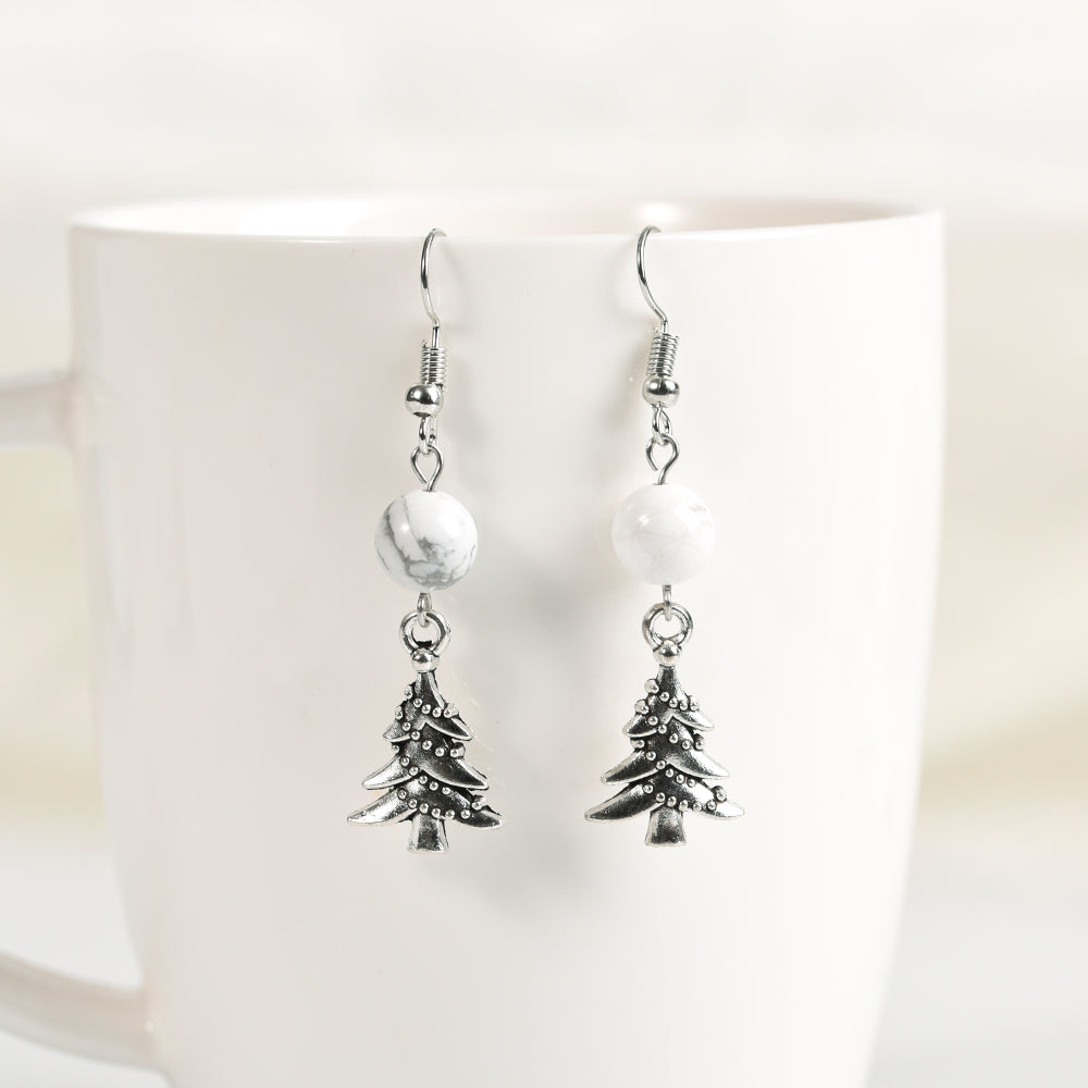 Christmas beads earrings