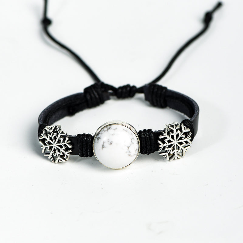 Leather cord bracelet