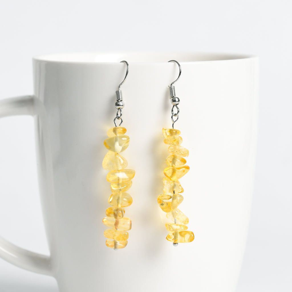 Chips strands earrings