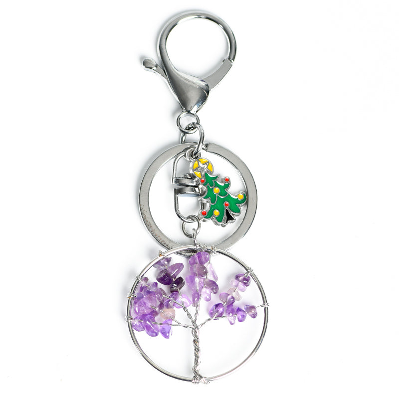 Tree of life Christmas keychain