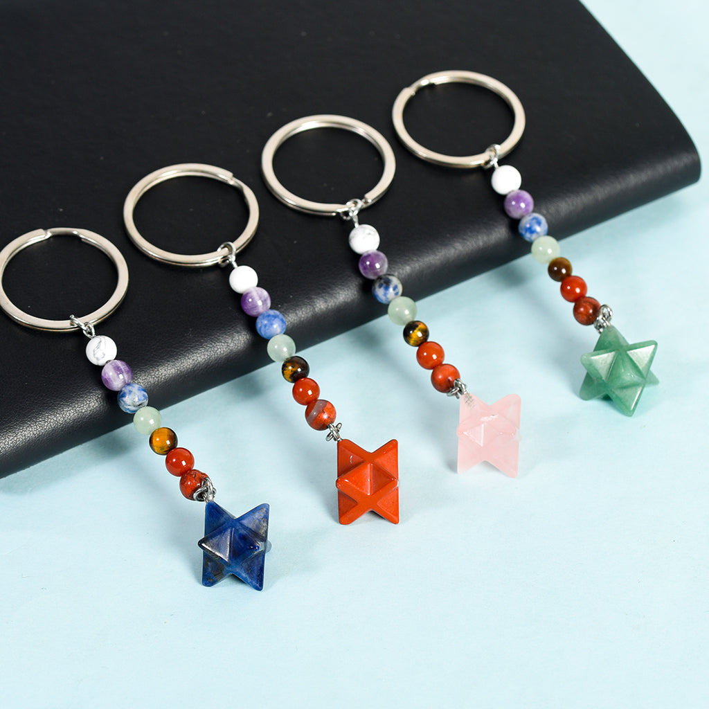 Merkaba keychain(seven chakras)