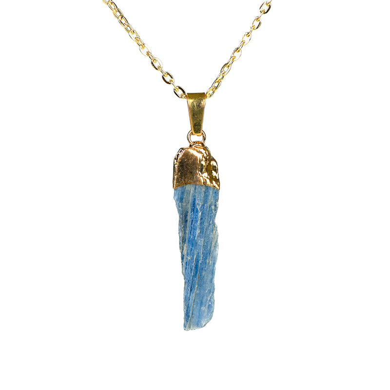 Raw kyanite pendant(electroplating)