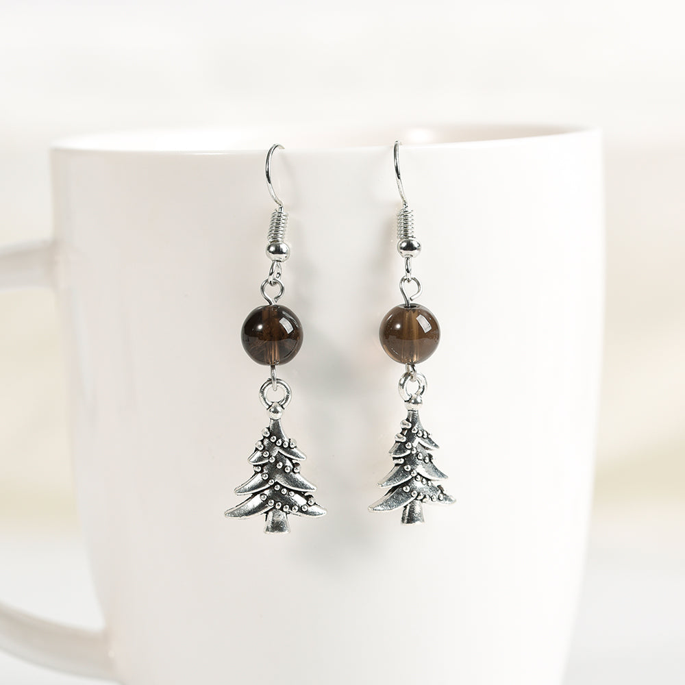 Christmas beads earrings