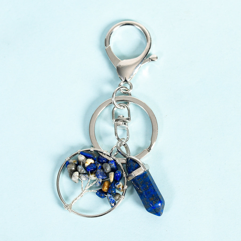 Tree of life double points keychain