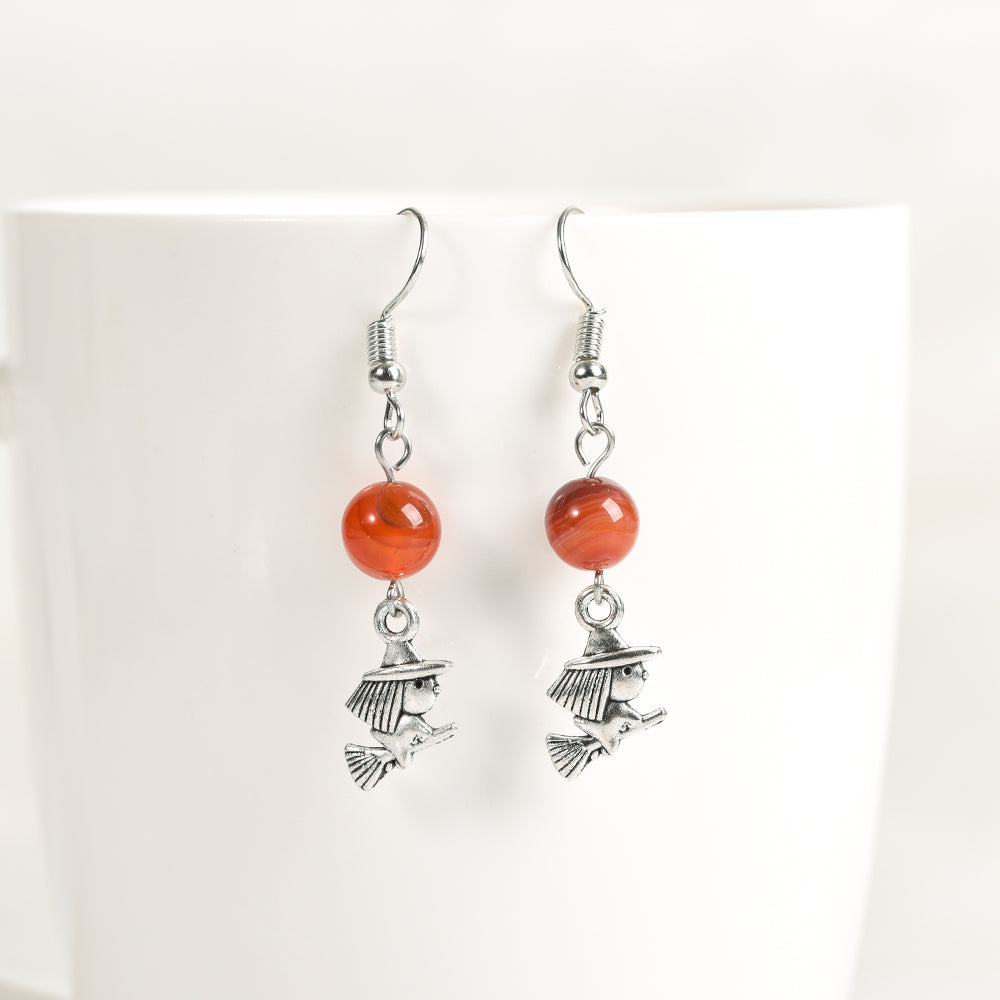 Halloween beads earrings