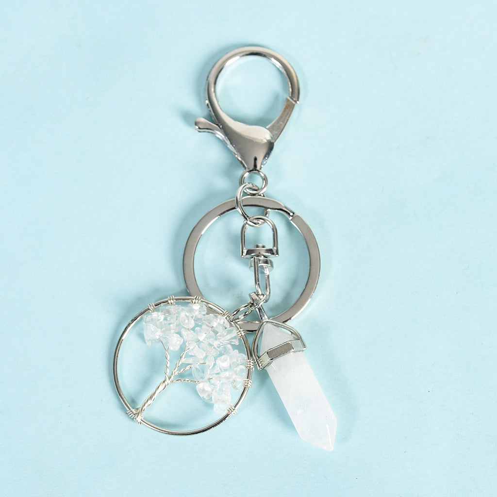 Tree of life double points keychain