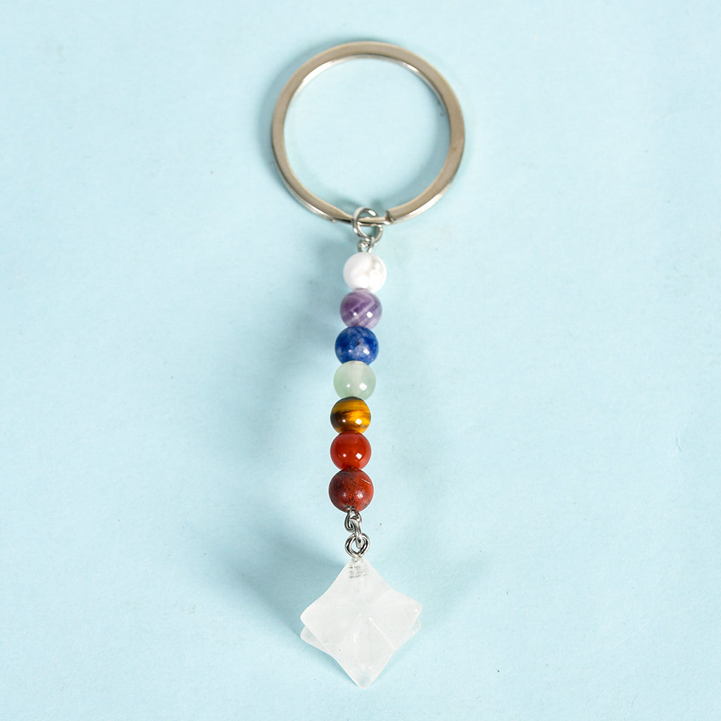 Merkaba keychain(seven chakras)