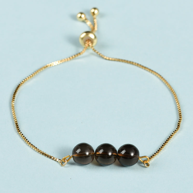 3 beads bracelet(metal chain)