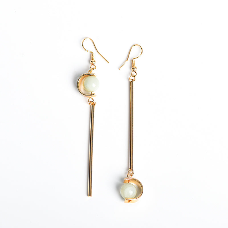 Moon wand earrings