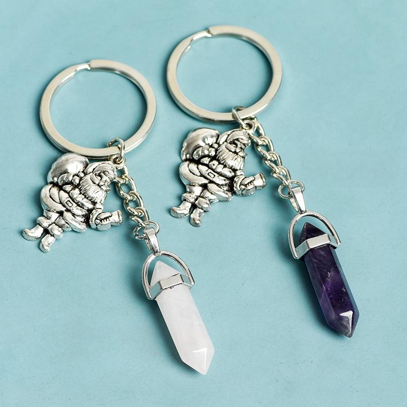 Double points Christmas keychain