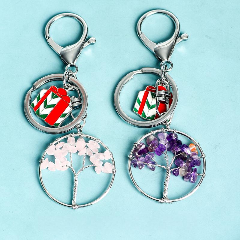 Tree of life Christmas keychain