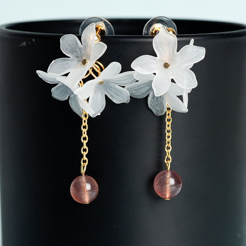 Gardenia earrings