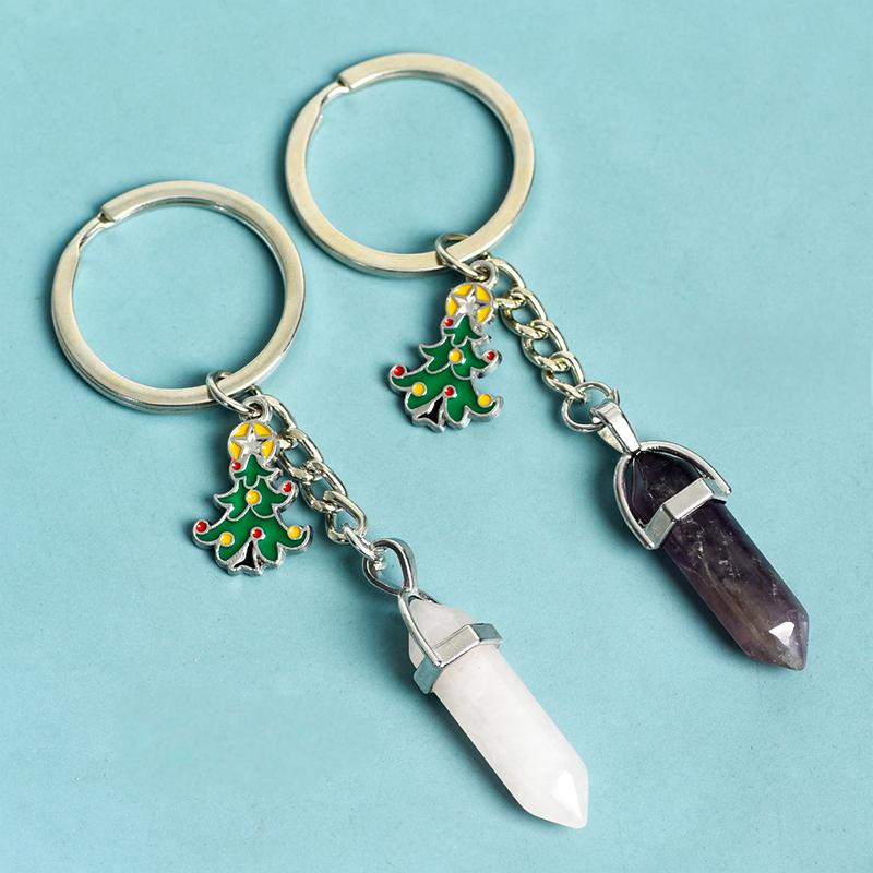 Double points Christmas keychain