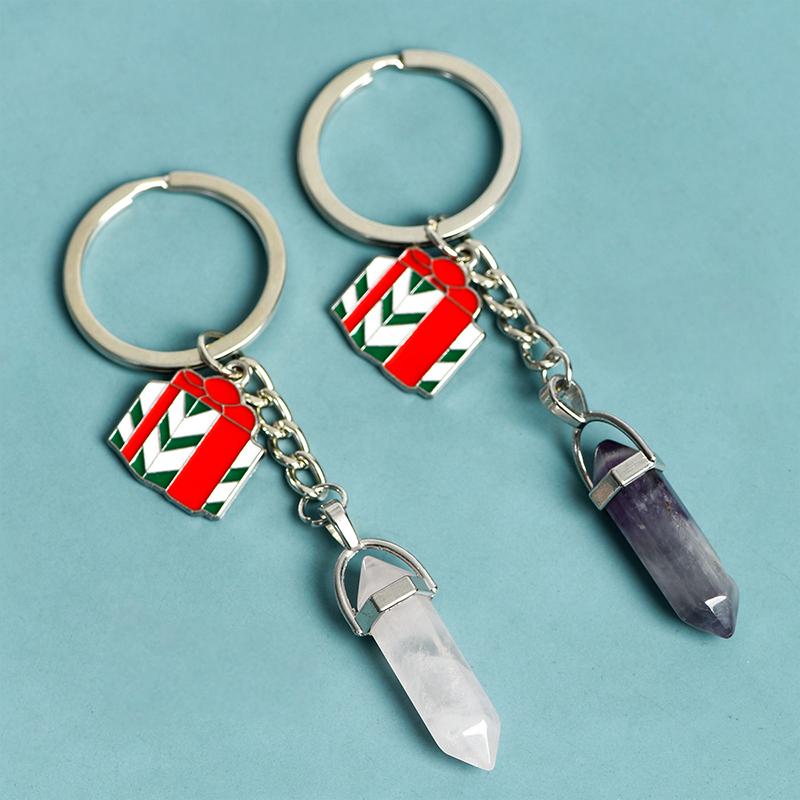 Double points Christmas keychain