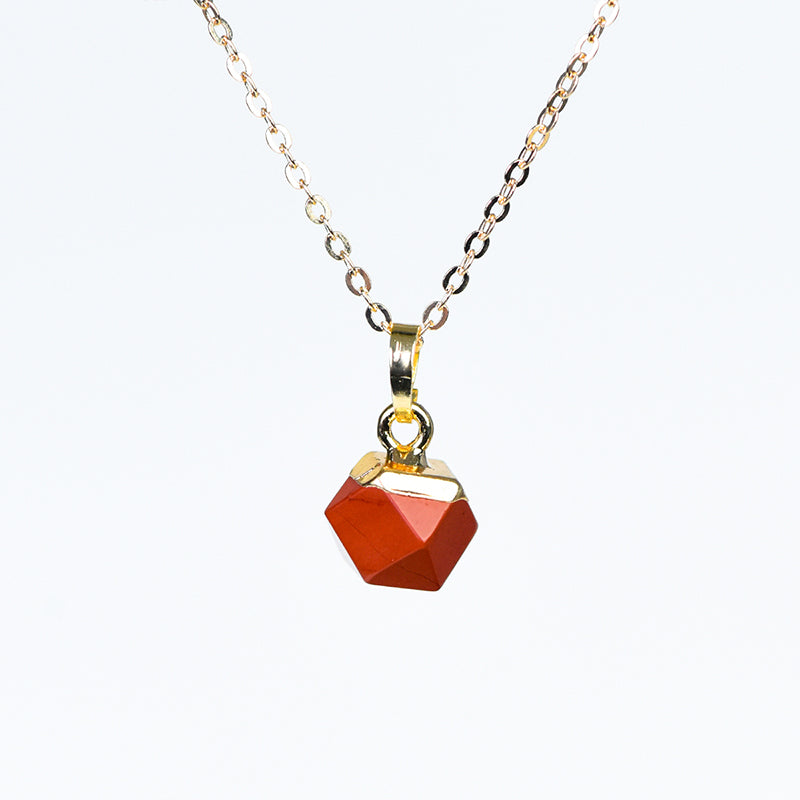 Faceted crystal pendant(electroplating)